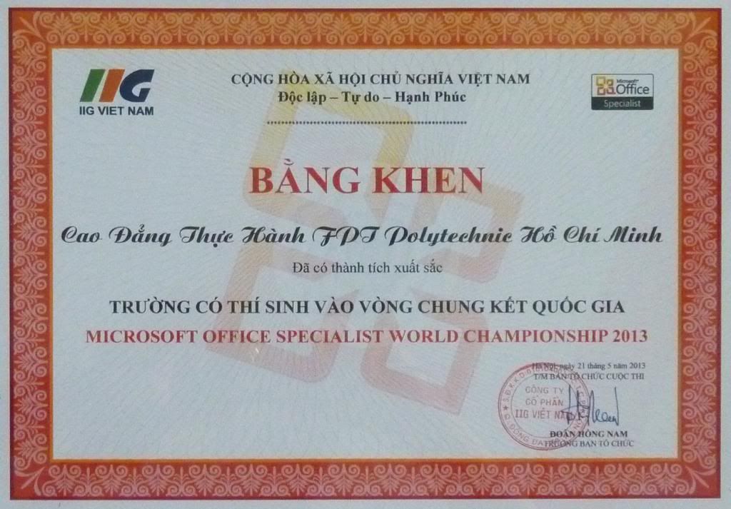 Cao đẳng thực hành FPT Mạng cá cược bóng đá
 nằm trong Top 10 trường có thí sinh nhiều nhất vào Vòng chung kết quốc gia.