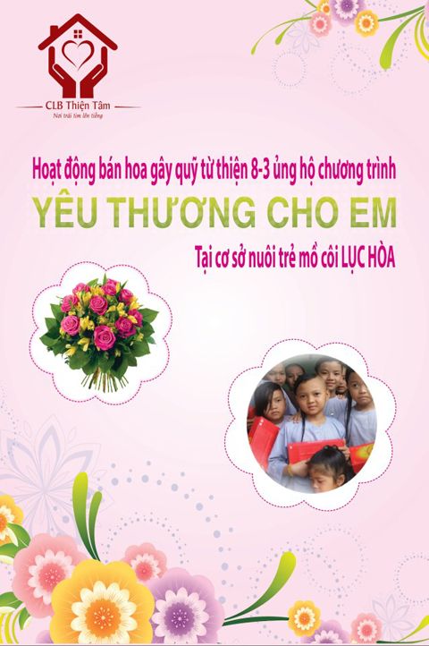 Bán hoa quyên góp từ thiện nhân ngày 8/3