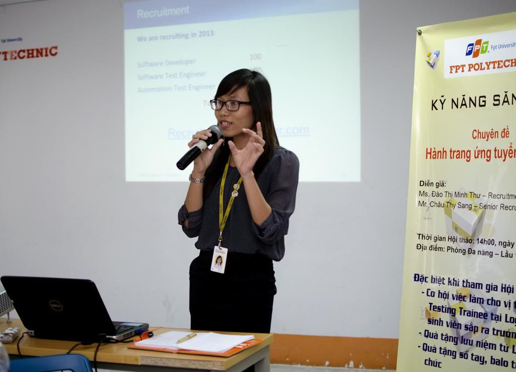 Đại diện công ty LogiGear Vietnam chia sẻ về mức lương với sinh viên FPT Polytechnic Hồ Chí Minh