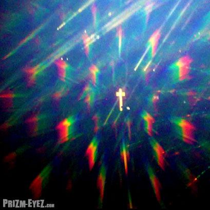 Lightshow thru PrizmEyez diffraction lightshow glasses