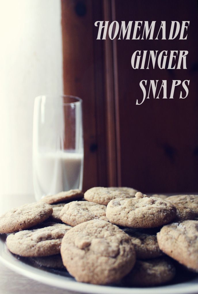We Live Upstairs Homemade Ginger Snaps Recipe
