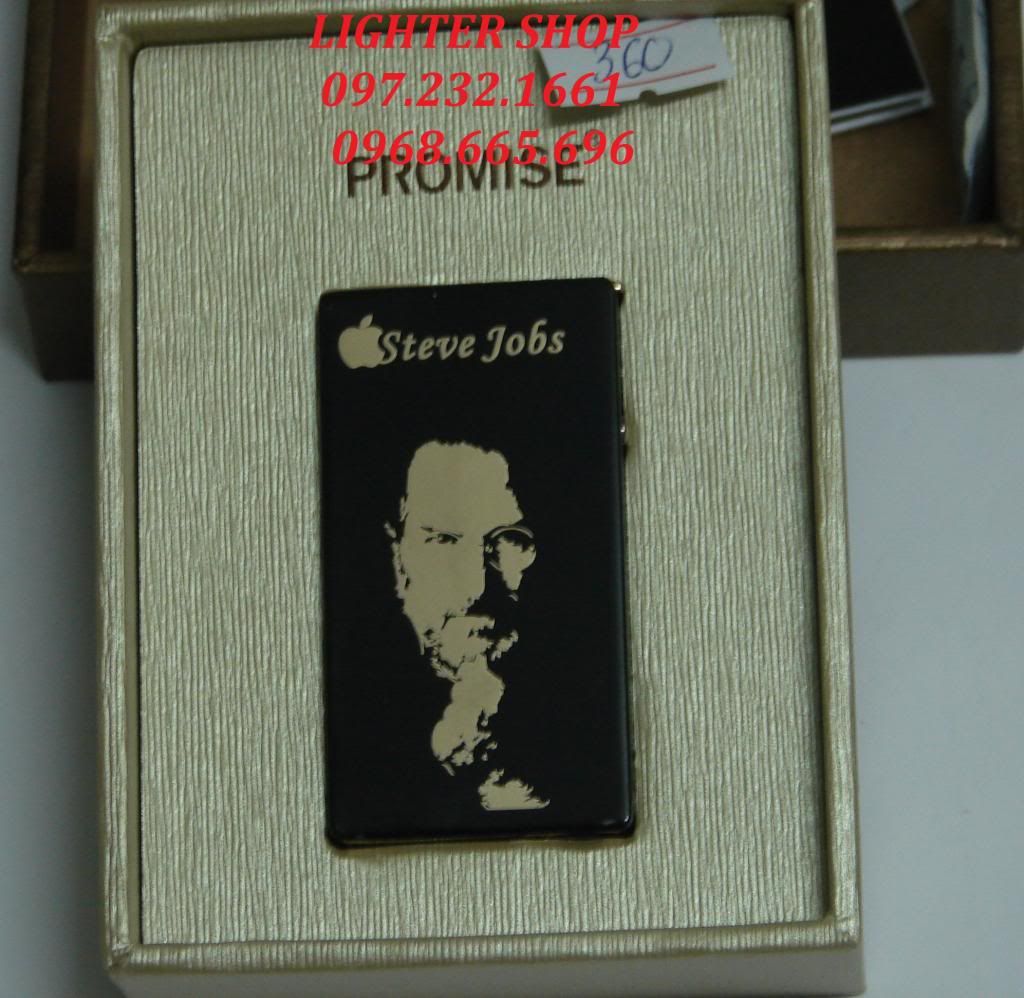 Bật lửa cảm ứng Promise in hình Steve Jobs