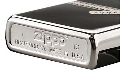 Zippo Black Ice Logo Windproof Lighter