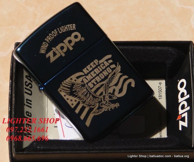 Hộp quẹt Zippo chính hãng Keep America Strong