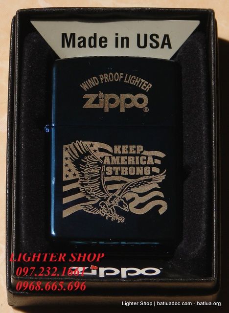 Hộp quẹt Zippo chính hãng Keep America Strong
