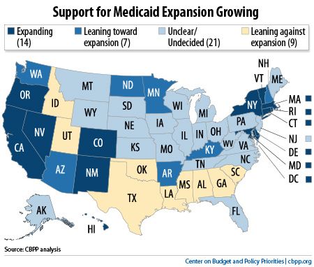 Support for Medicaid Expansion Growing