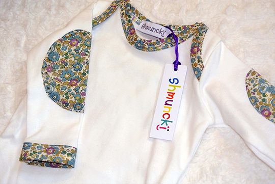 Liberty art fabric baby girl baby vest luxury newborn baby gift
