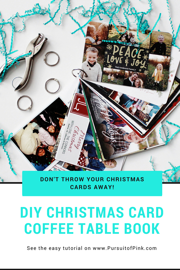 DIY Christmas Card Coffee Table Book