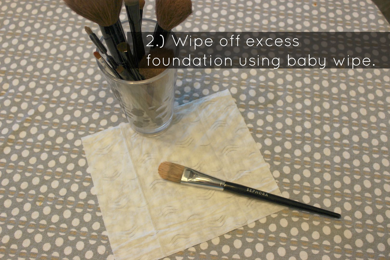 Clean Your Makeup Brushes Step 2