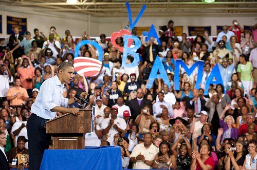 Obama campaign rally