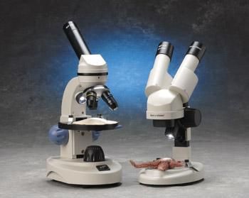 Microscopes, Two Professor Stereo Microscopes