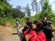 TIP: Birds, Birds, Birds, Students using binoculars