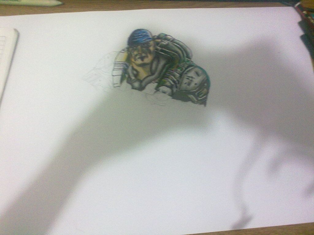 Dibujo De Marcus Fenix (Gear Of War) Dibujo De Marcus Fenix (Gear Of War)