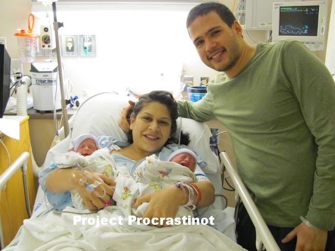 Project Procrastinot newborn twins