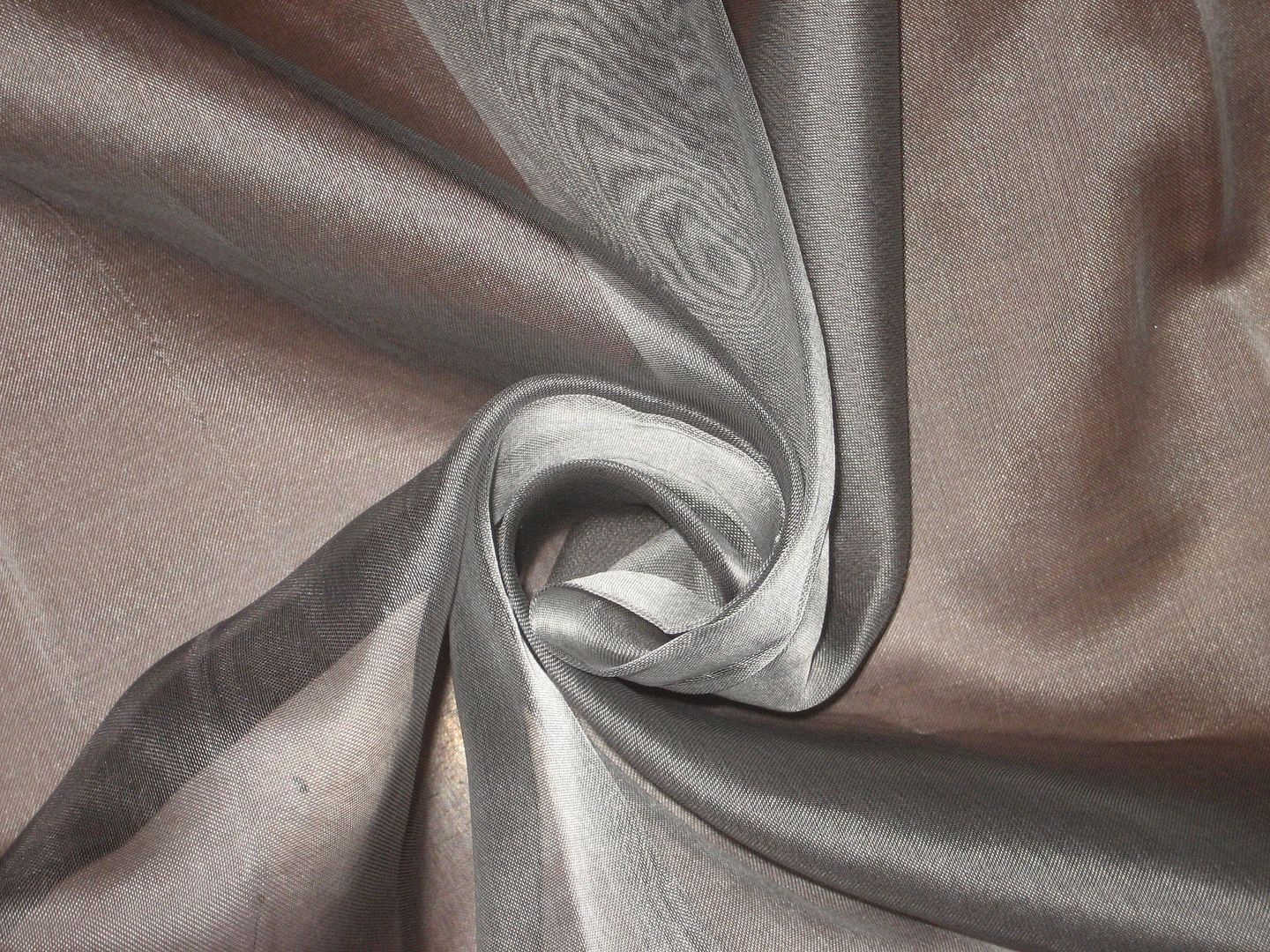 Grey SILK ORGANZA FABRIC 54" WIDE